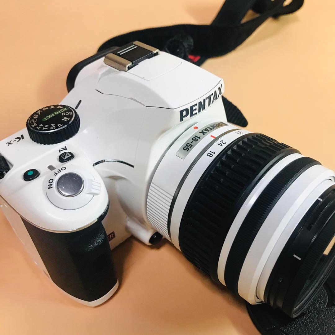 ペンタックス K-x 白　Wi-FiSDアダプター　電池付き