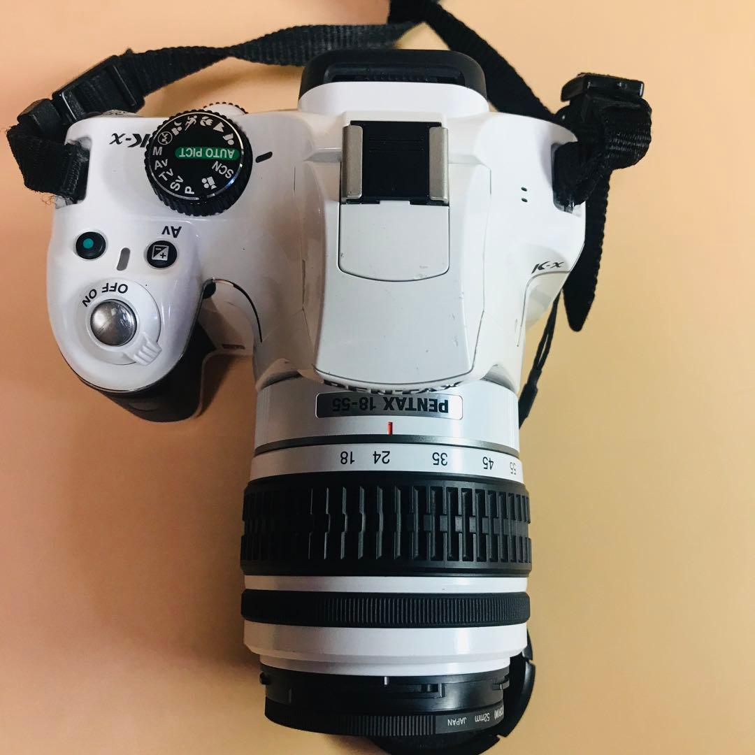 ペンタックス K-x 白　Wi-FiSDアダプター　電池付き