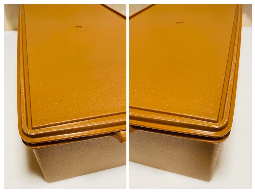 2個セット/送料込み/タッパーウェア/ディープ/ロング/スーパーケース/セピア