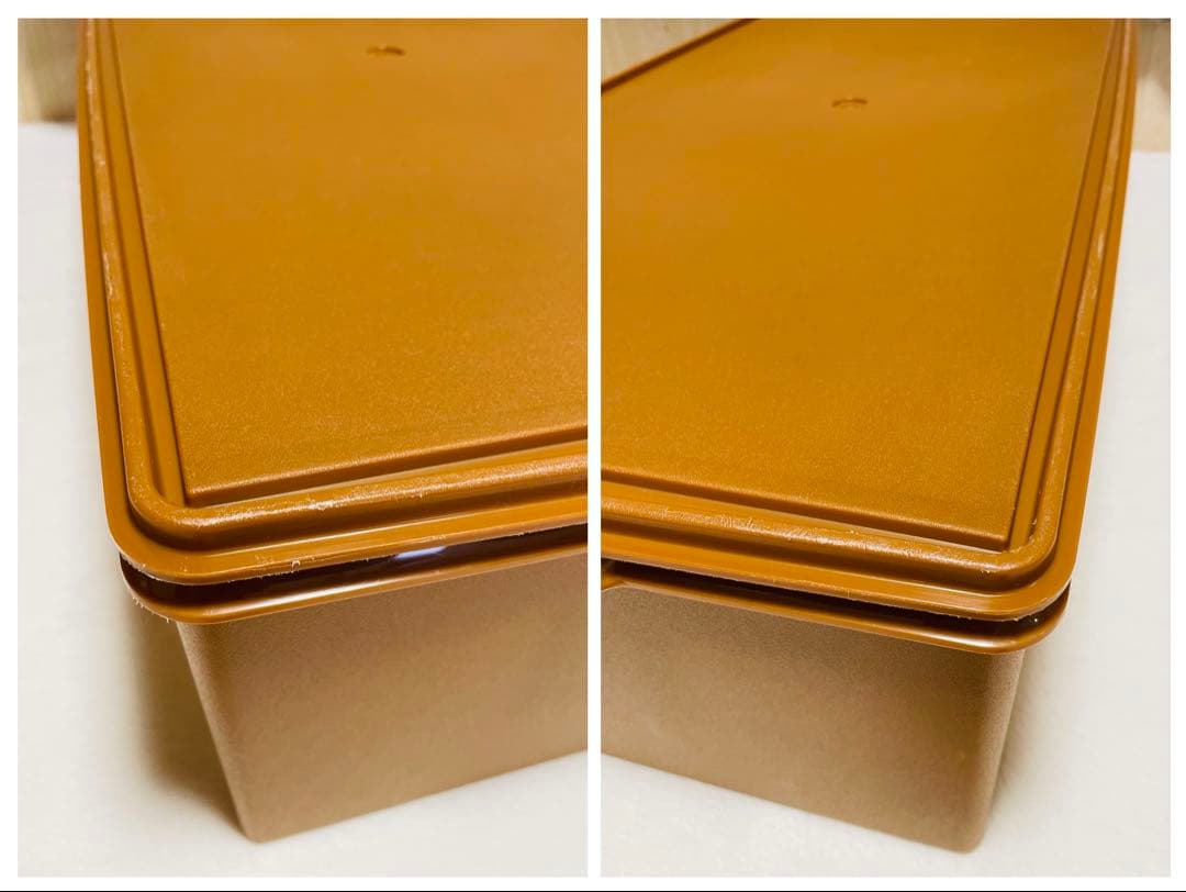 2個セット/送料込み/タッパーウェア/ディープ/ロング/スーパーケース/セピア