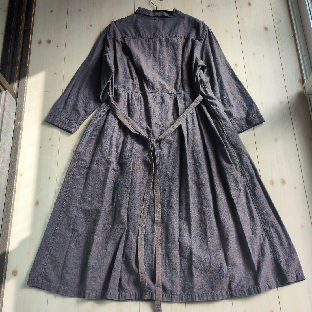 カスリラ kasurira コットン シャツワンピース M〜L