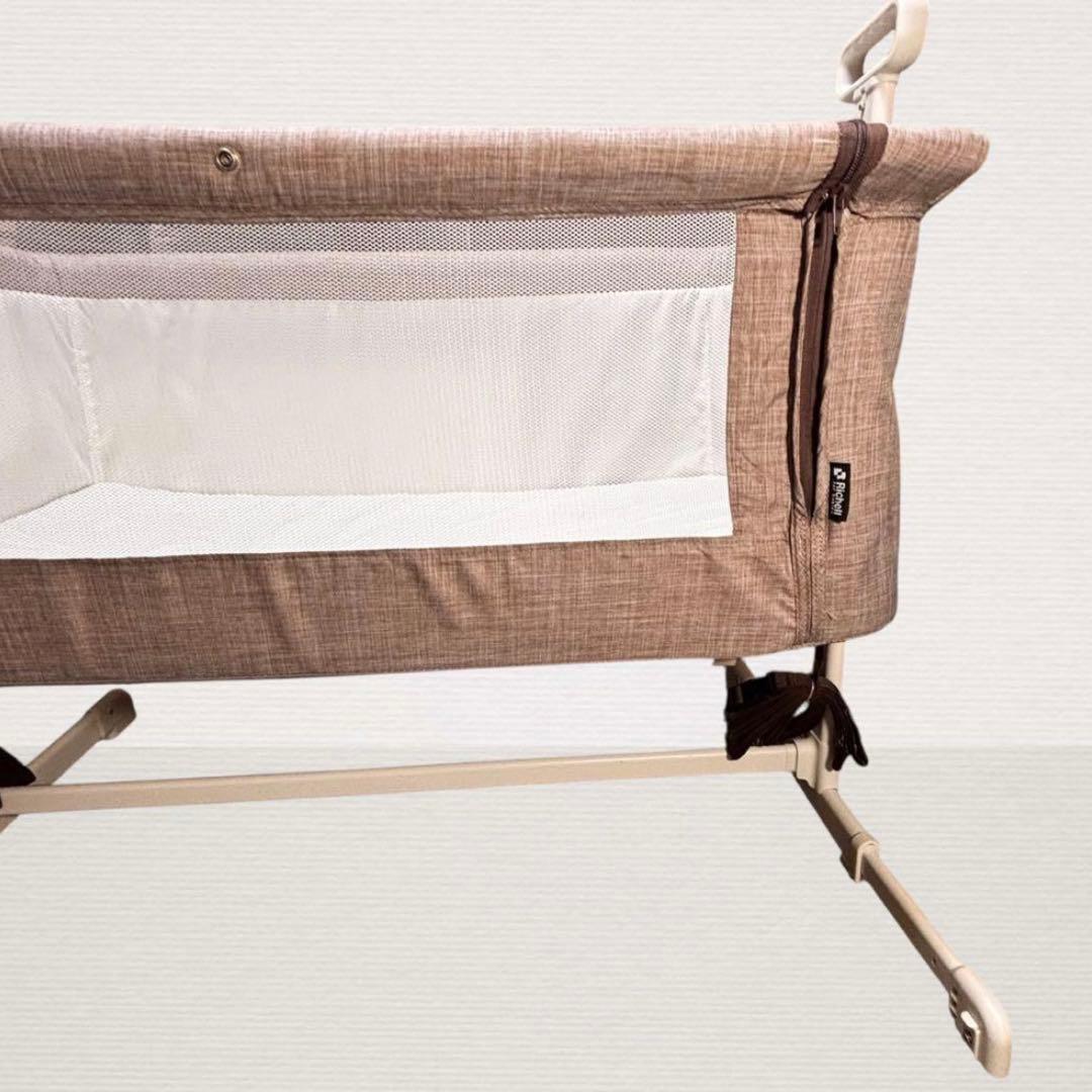 ✨美品✨ リッチェル添い寝コット 高さ 調整可 ベビーベッド