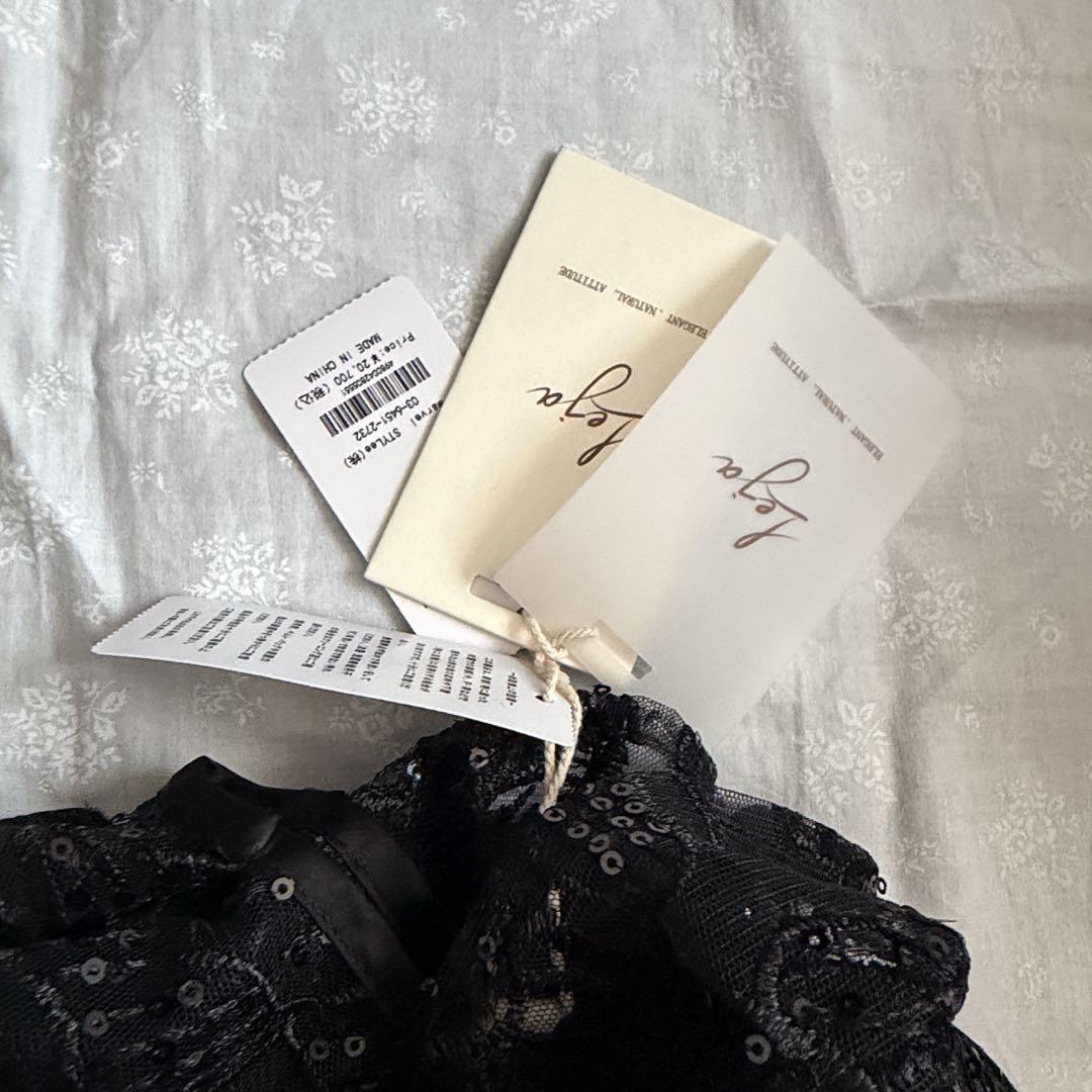 LEJA＊フラワーレースシアーフリルマーメイドワンピースドレス