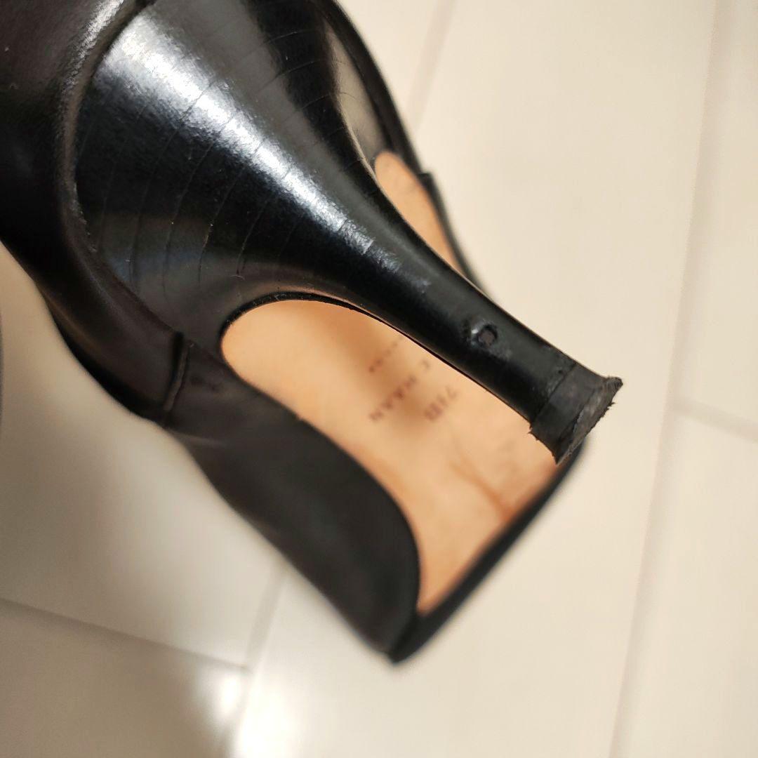 【人気商品】コールハーン　レザー　ポインテッド　ピンヒール　ロングブーツ 黒