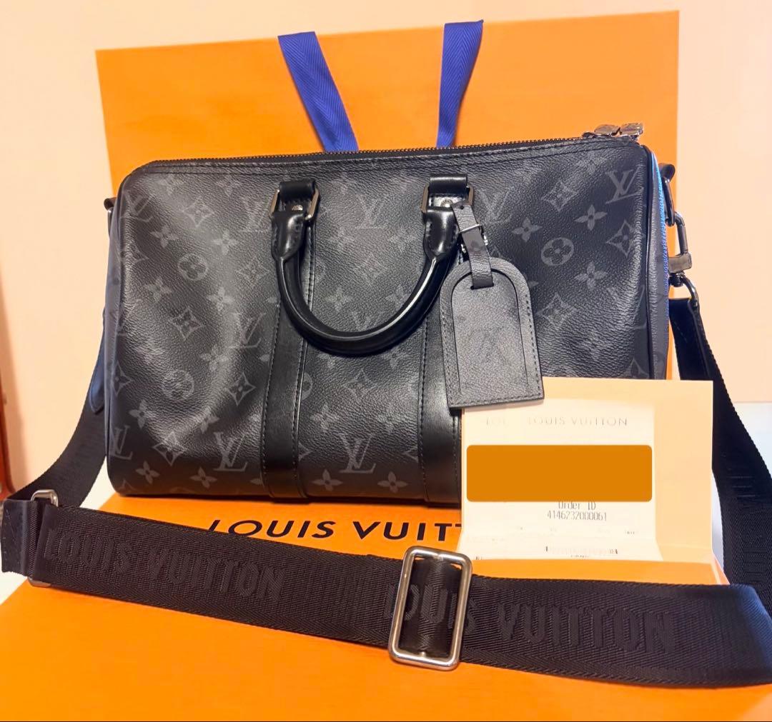 ルイヴィトン キーポルバンドリエール35 モノグラム エクリプス M46655