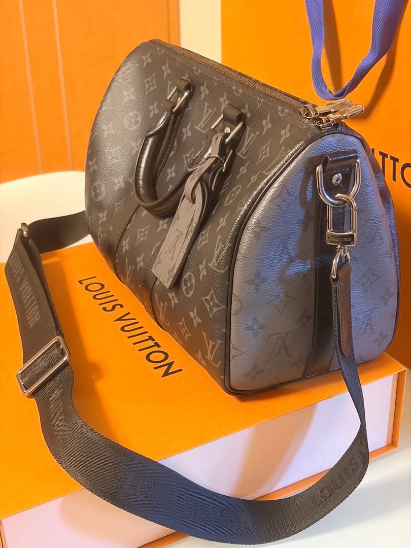 ルイヴィトン キーポルバンドリエール35 モノグラム エクリプス M46655