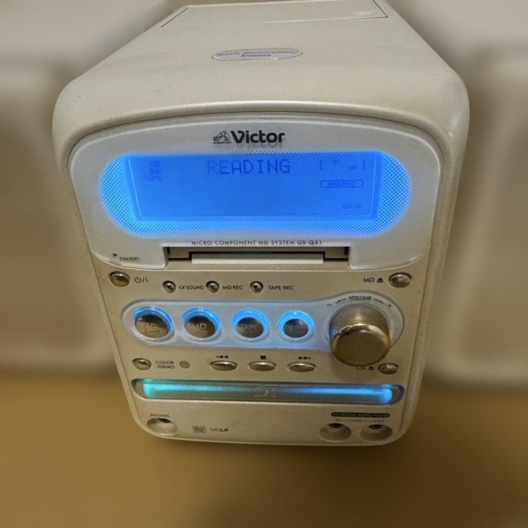 MD CDミニコンポ Victor UX-Q1-W『説明書付き』