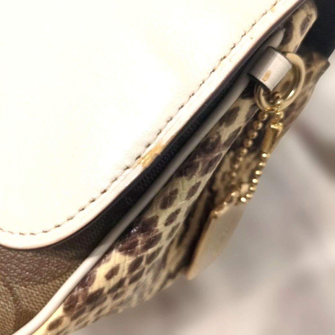 Coach ショルダーバッグ ホワイト/ブラウン