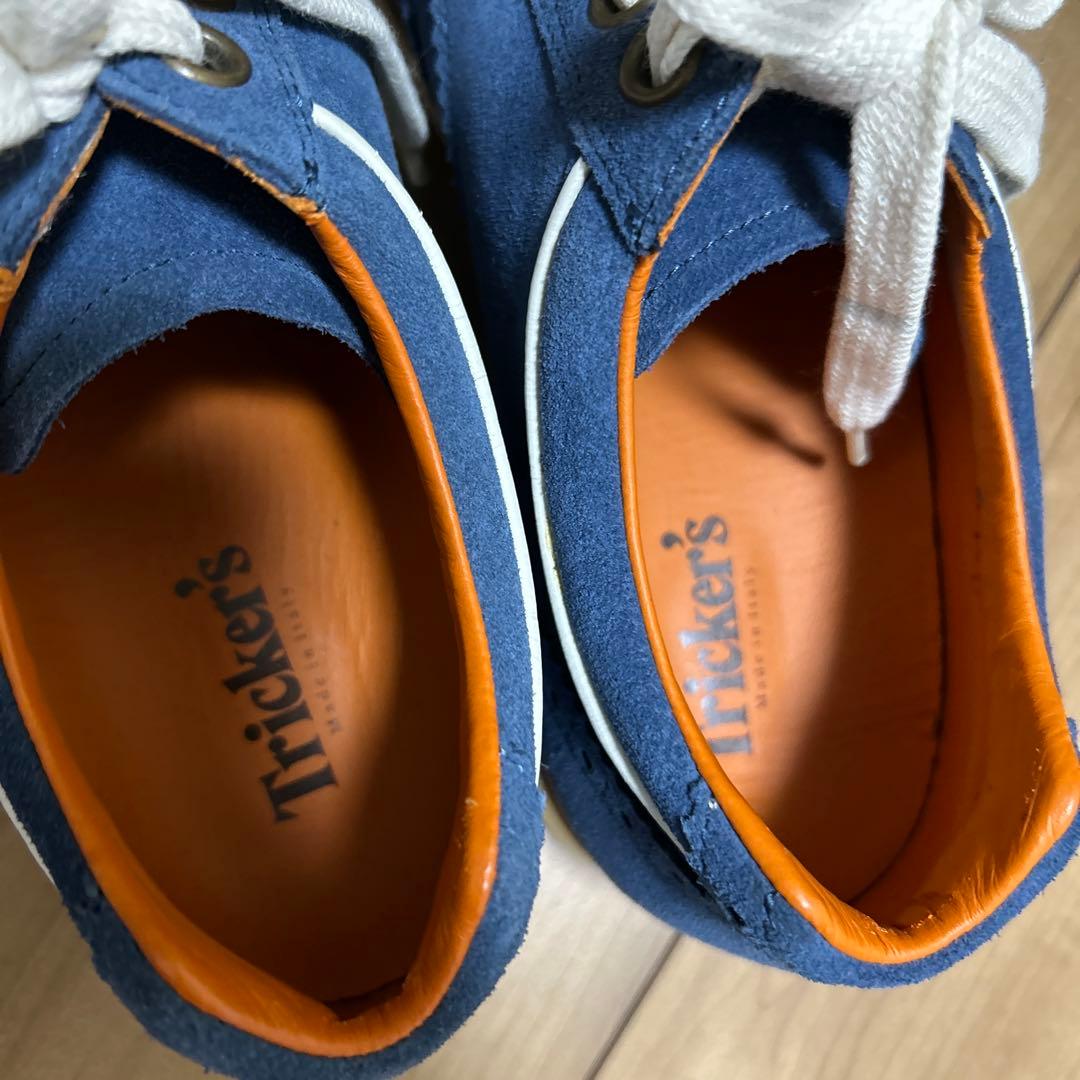 トリッカーズ　サイズ40 tricker's ecovel media ブルー
