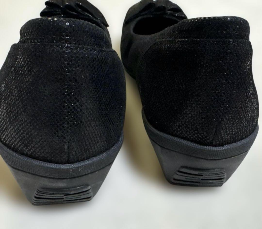 composition9 ウェーブリボンコンフォートウェッジパンプスモーダクレア