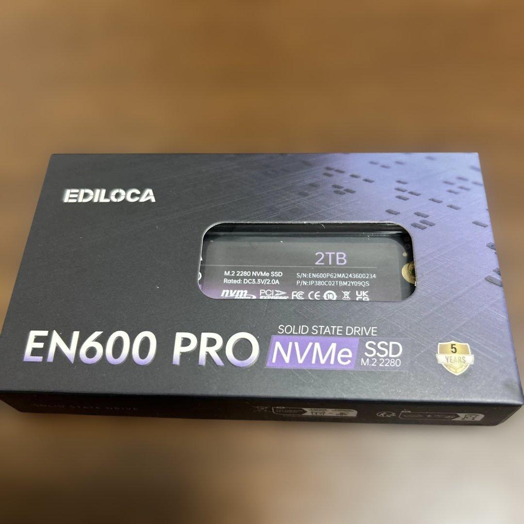 内蔵型SSD EDILOCA EN600 PRO 2TB NVMe SSD