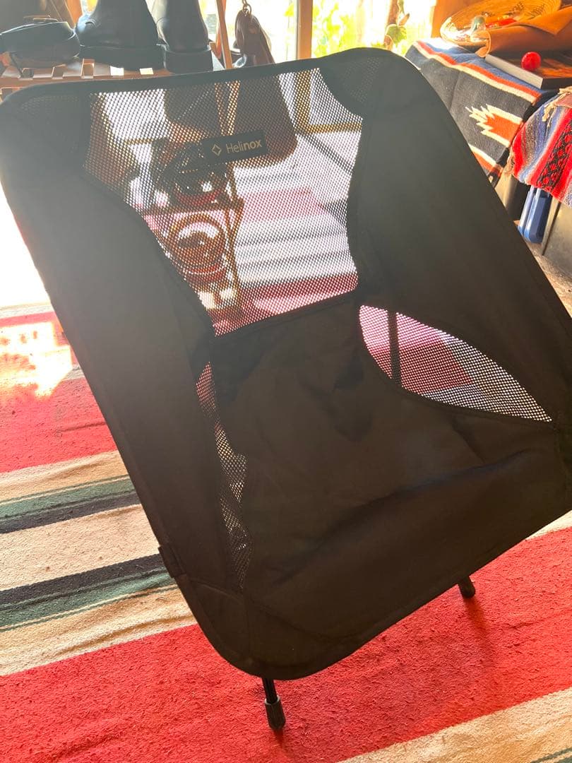 Helinox アウトドアチェア オールブラック　美品