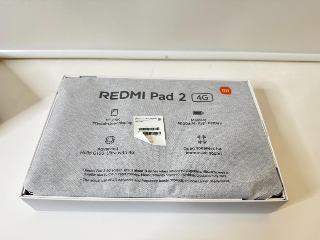 (Xiaomi) タブレット Redmi Pad 2 セルラー 4GB 日本語版