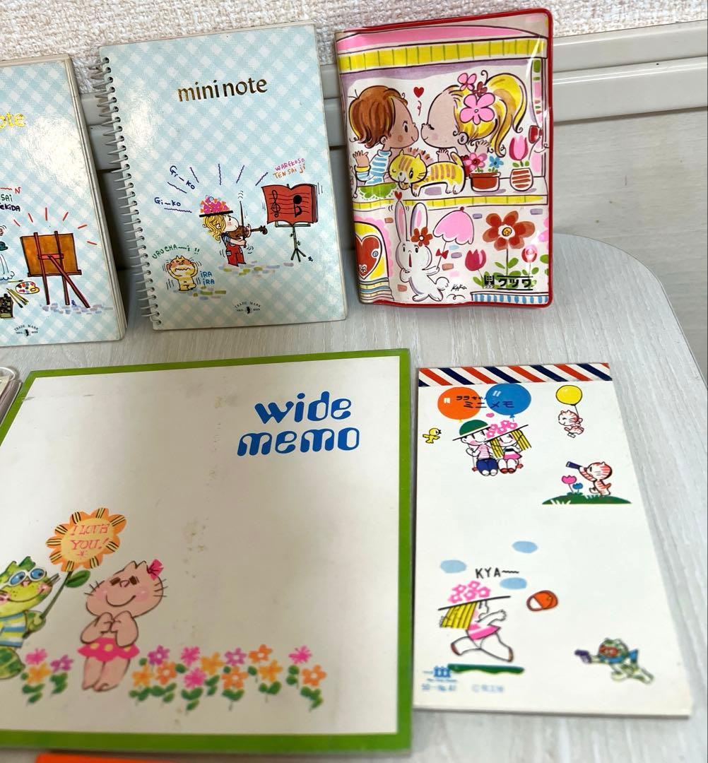 【即購入OK】昭和レトロ 当時物 メモ帳 まとめ売り水森亜土 サンリオ 他