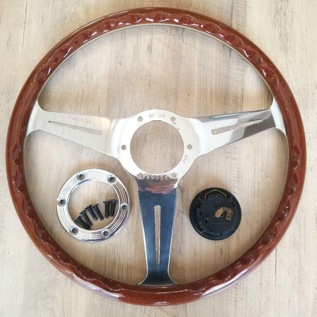 NARDI ナルディ/Viteウッド&ポリッシュスポークステアリング36Φ