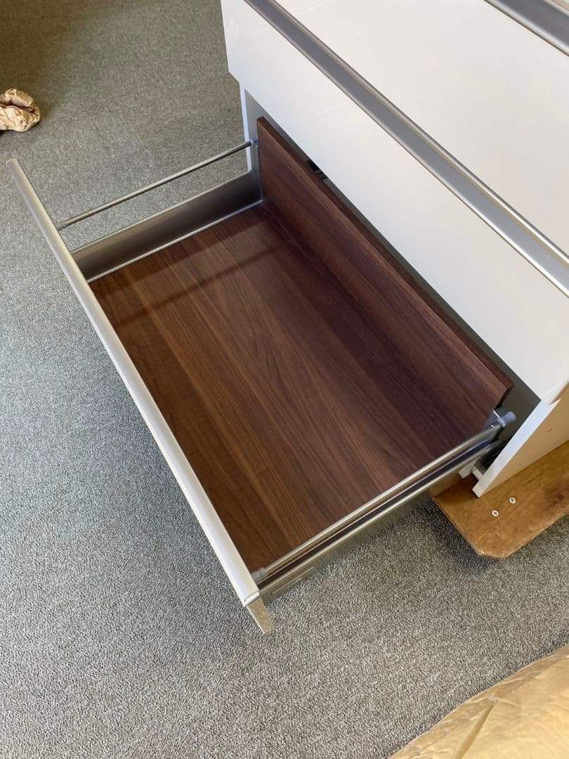 Monster ホワイト木製モダンキッチンカウンター