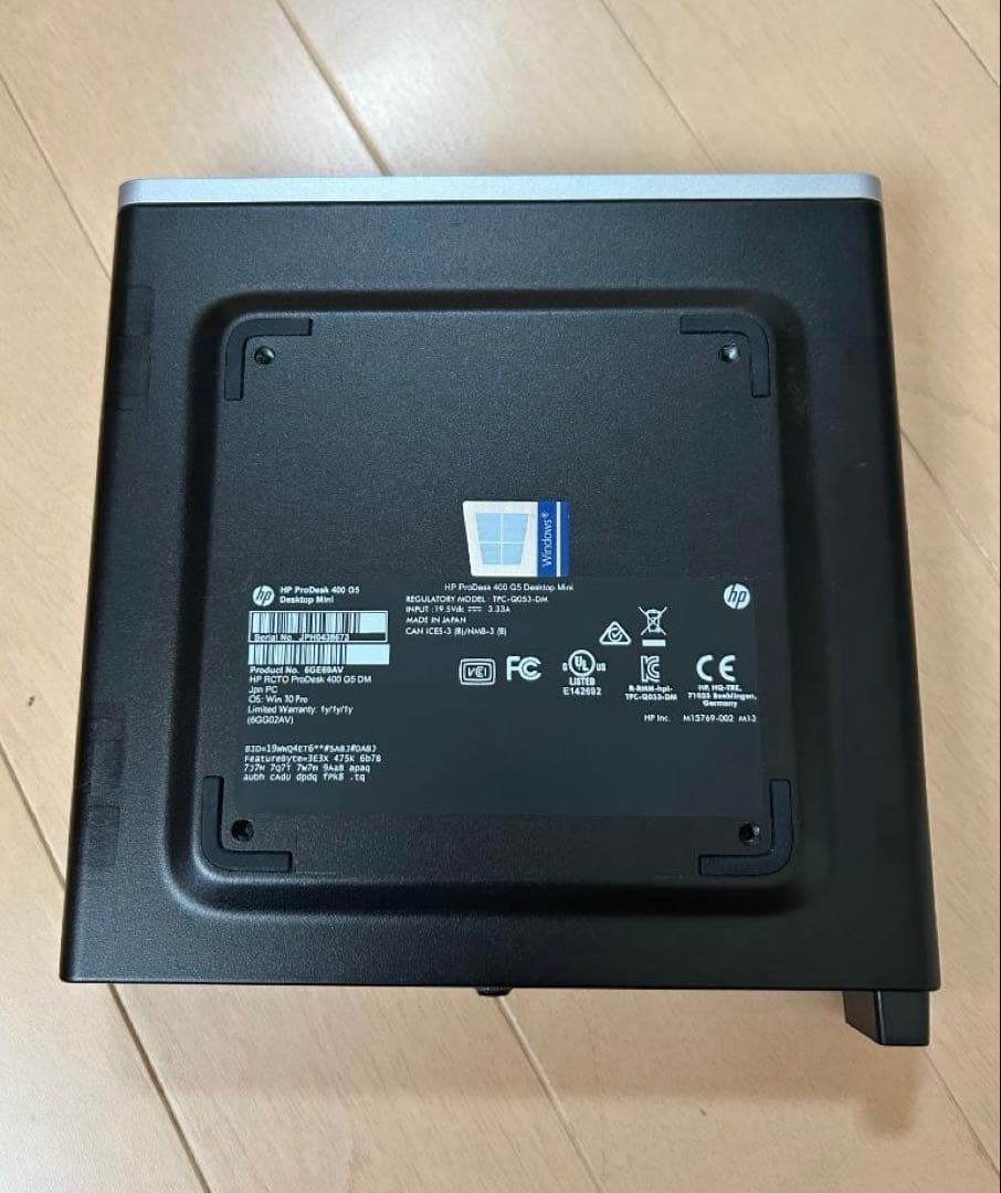 HP ProDesk400G5Mini i5-9500T メモリー8 M.2