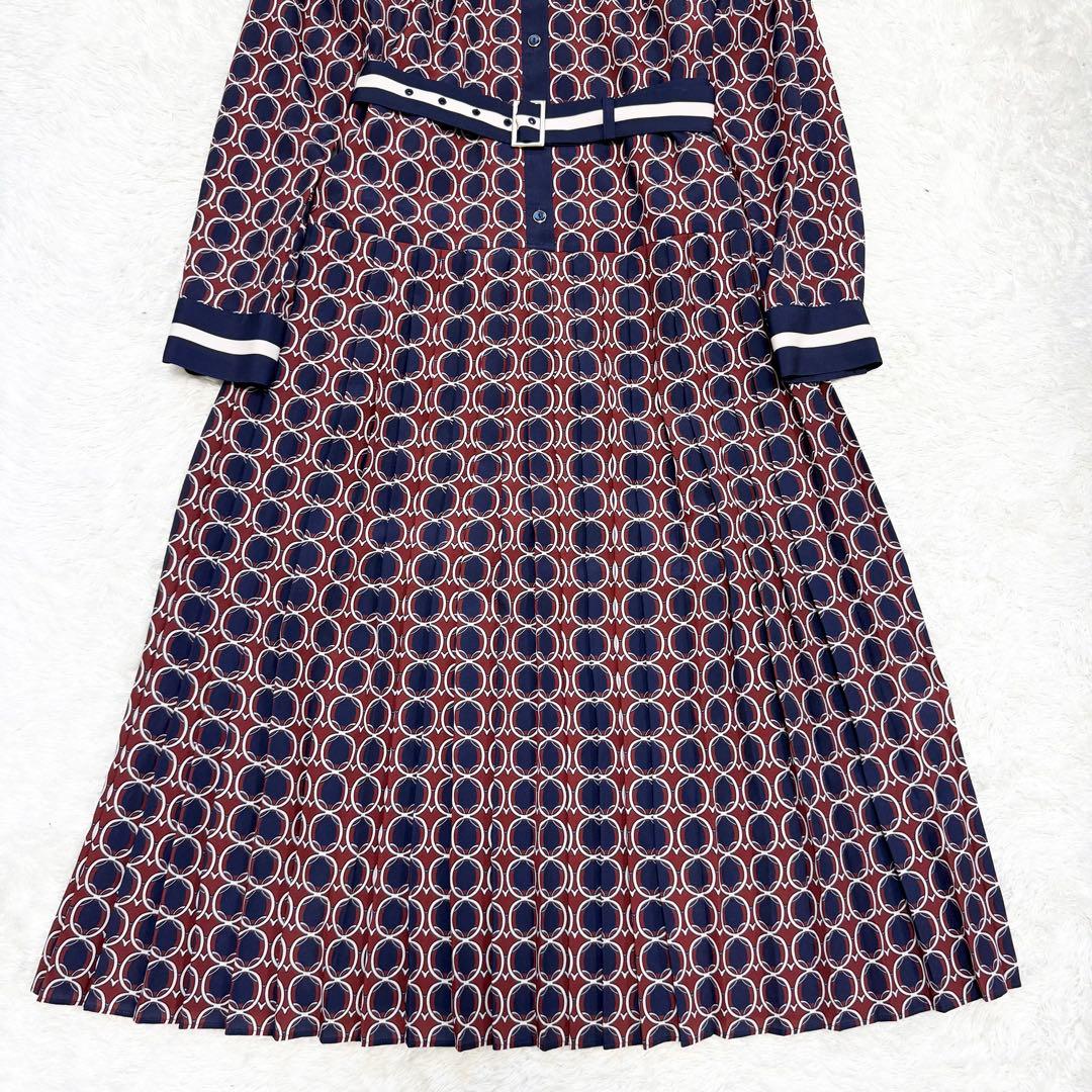 【極美品✨】ダイアグラム　キカシャツプリントワンピース 36 浅田真央着用