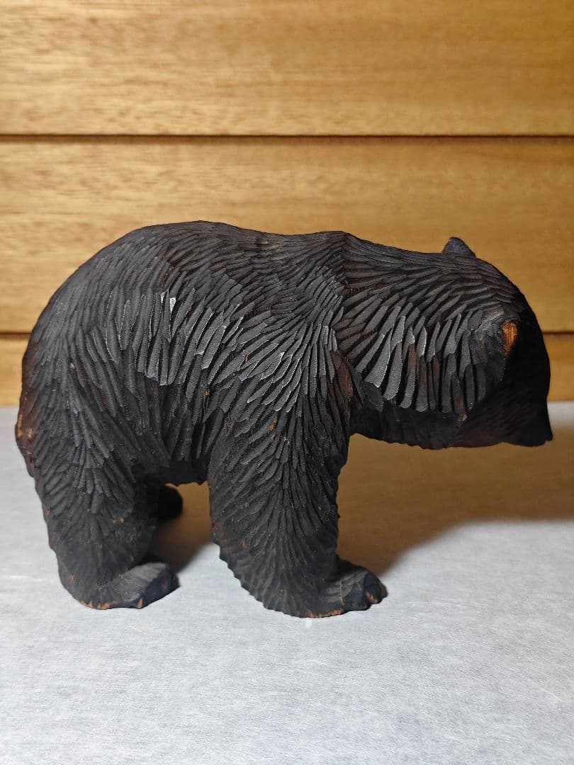 熊　木彫り　八雲　やくも　朴瑩 中里伊三郎　 北海道　民芸　　　希少