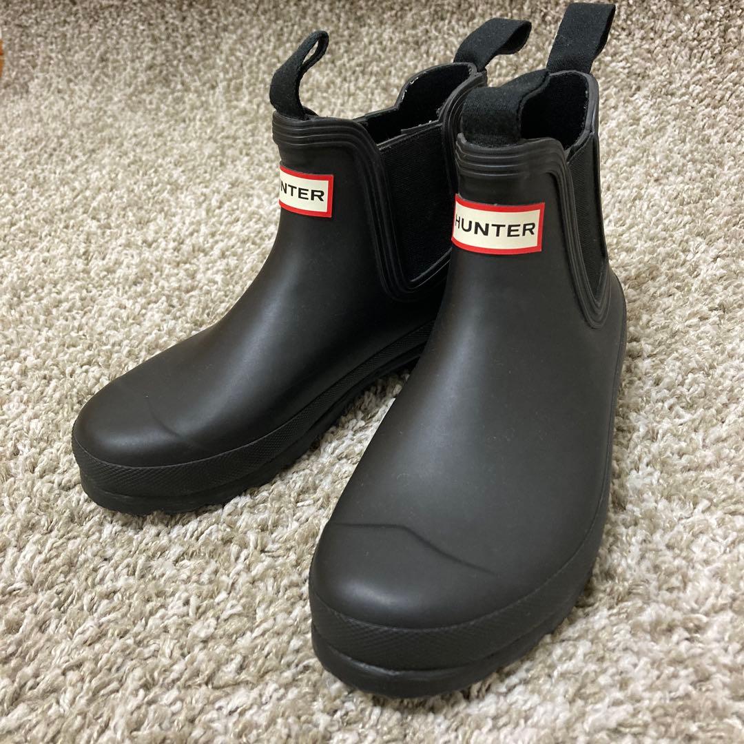 HUNTER ハンター　チェルシー　サイドゴアブーツ 防水 レインブーツ 黒