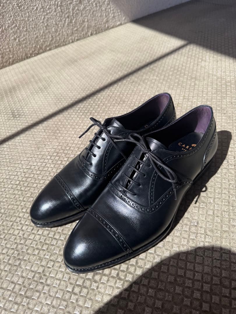 carmina カルミーナ　ストレートチップ　クォーターブローグ