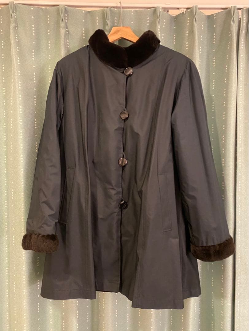 Altima ミンクコート ボタン付き イタリア製