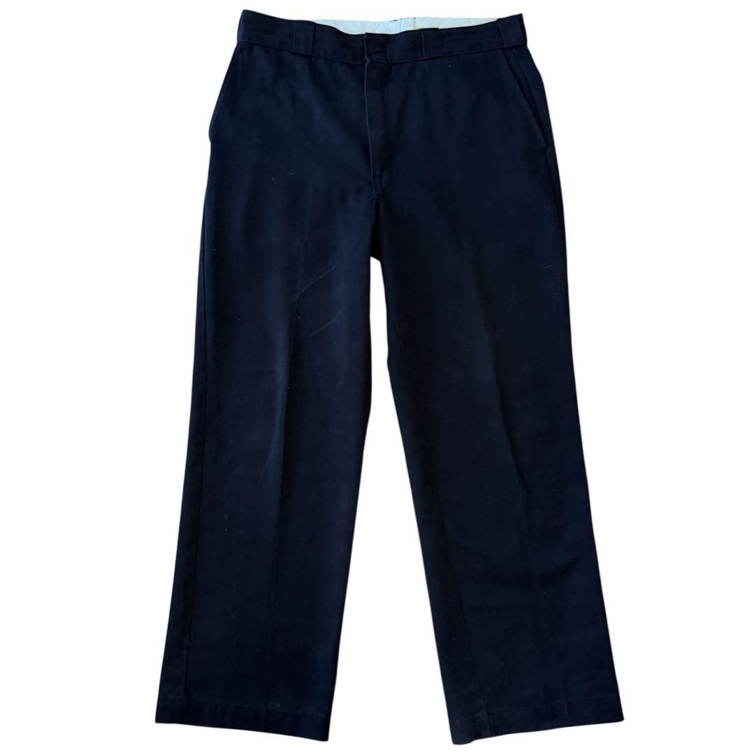 90s ディッキーズ 874 ブラック W36L30 USA製 OVY 黒