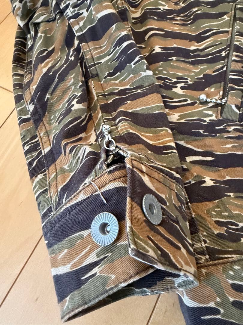 SKULL FYIGHT スカルフライト タイガー カモ ジャケット 2XL