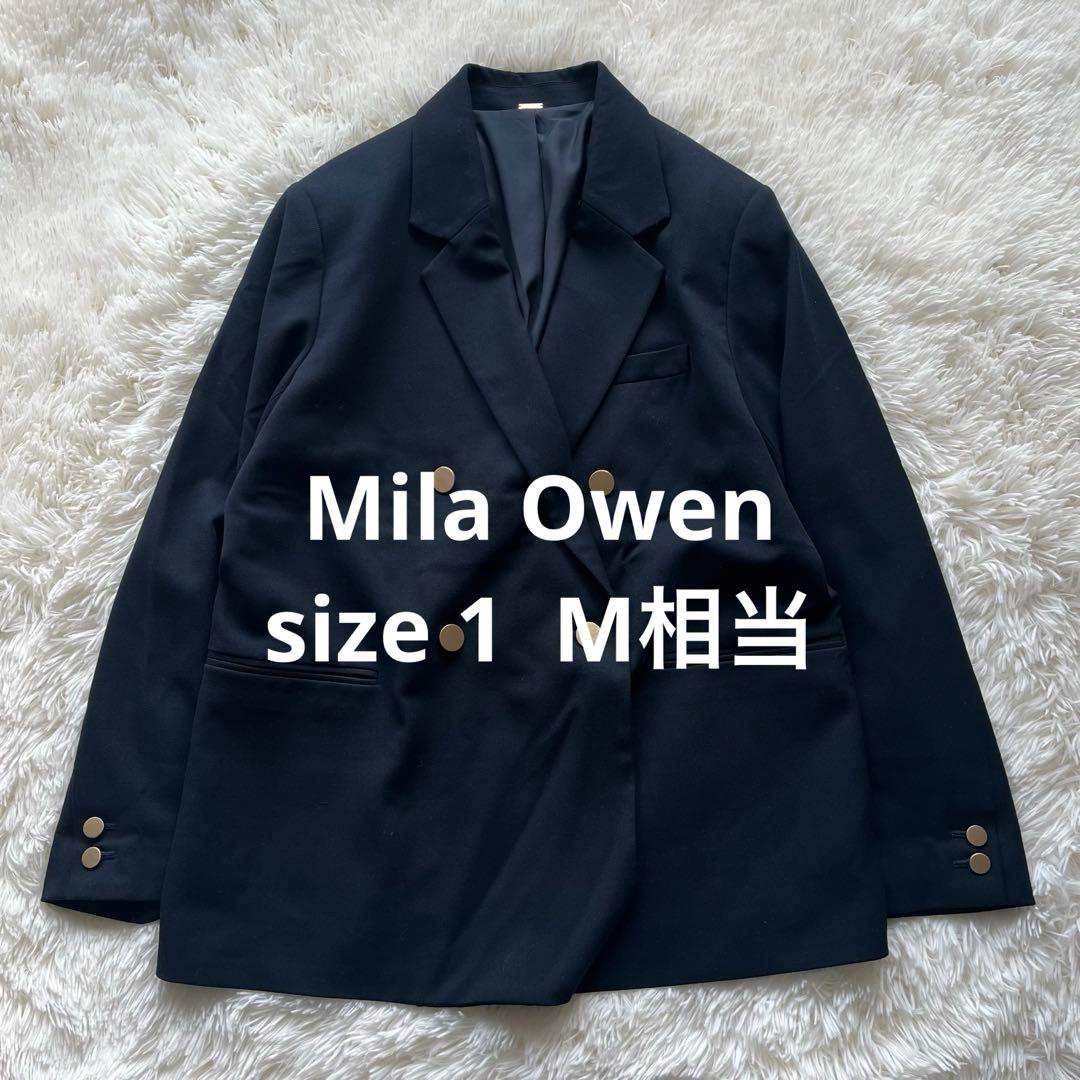 ミラオーウェン　M 金ボタン　テーラードジャケット　ダブル