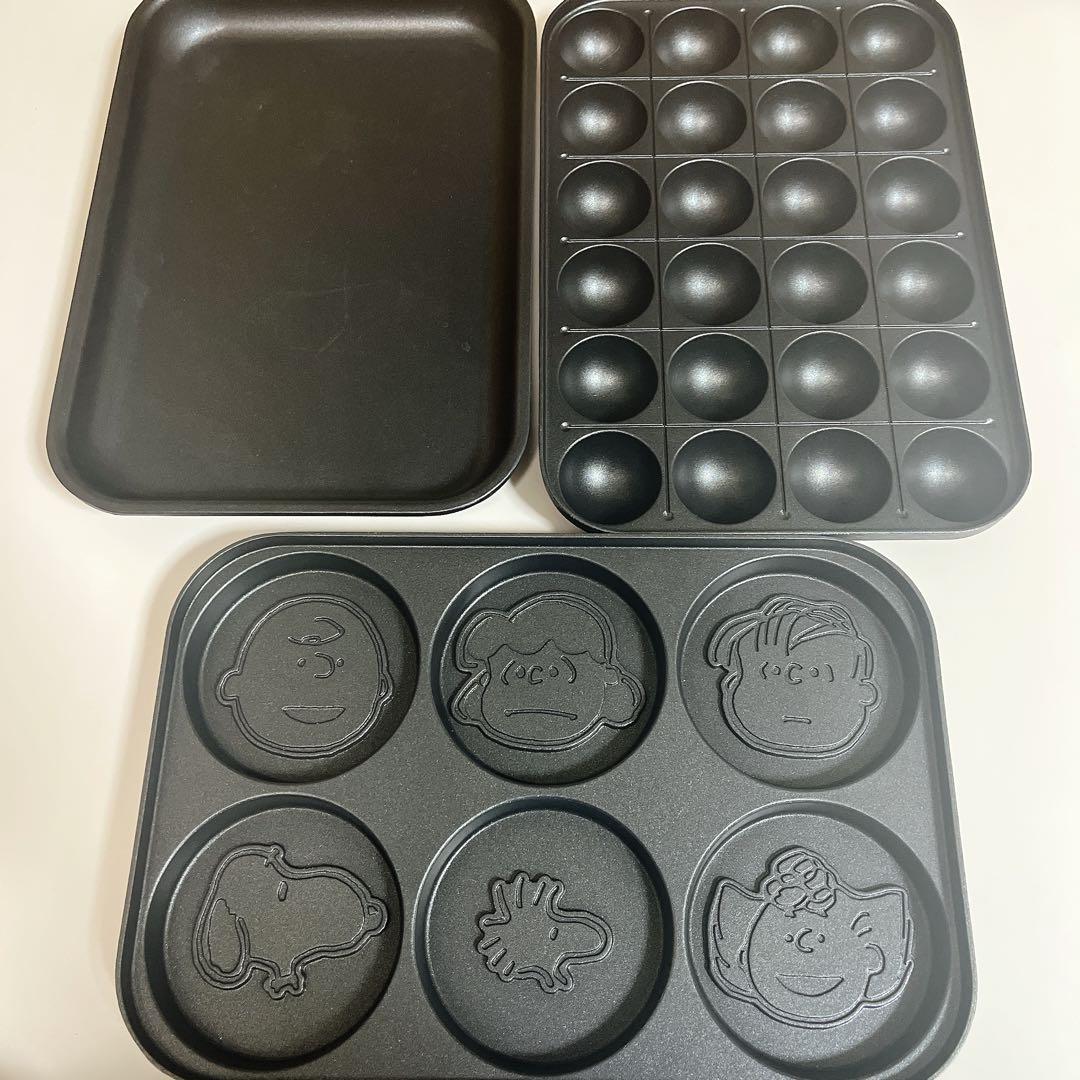 BRUNOコンパクトホットプレート【スヌーピー】 3種プレートセット1回のみ使用