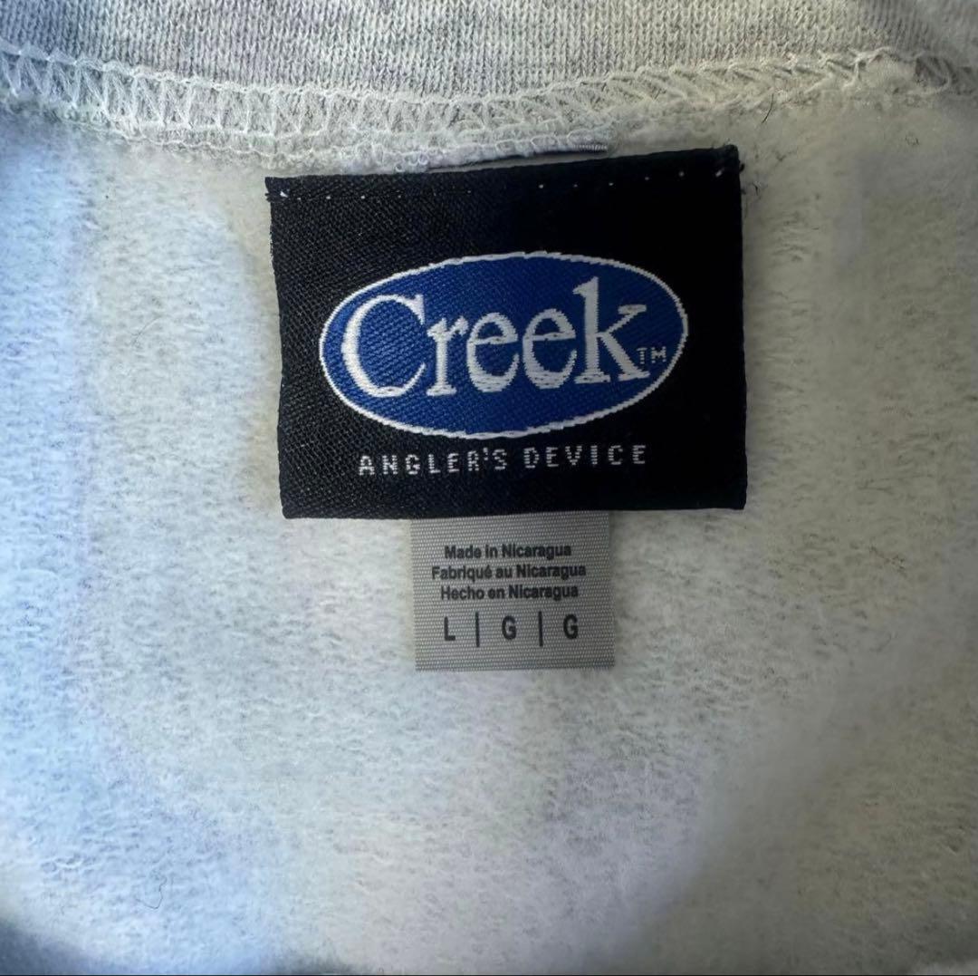 Creek グレー クルーネック トレーナー
