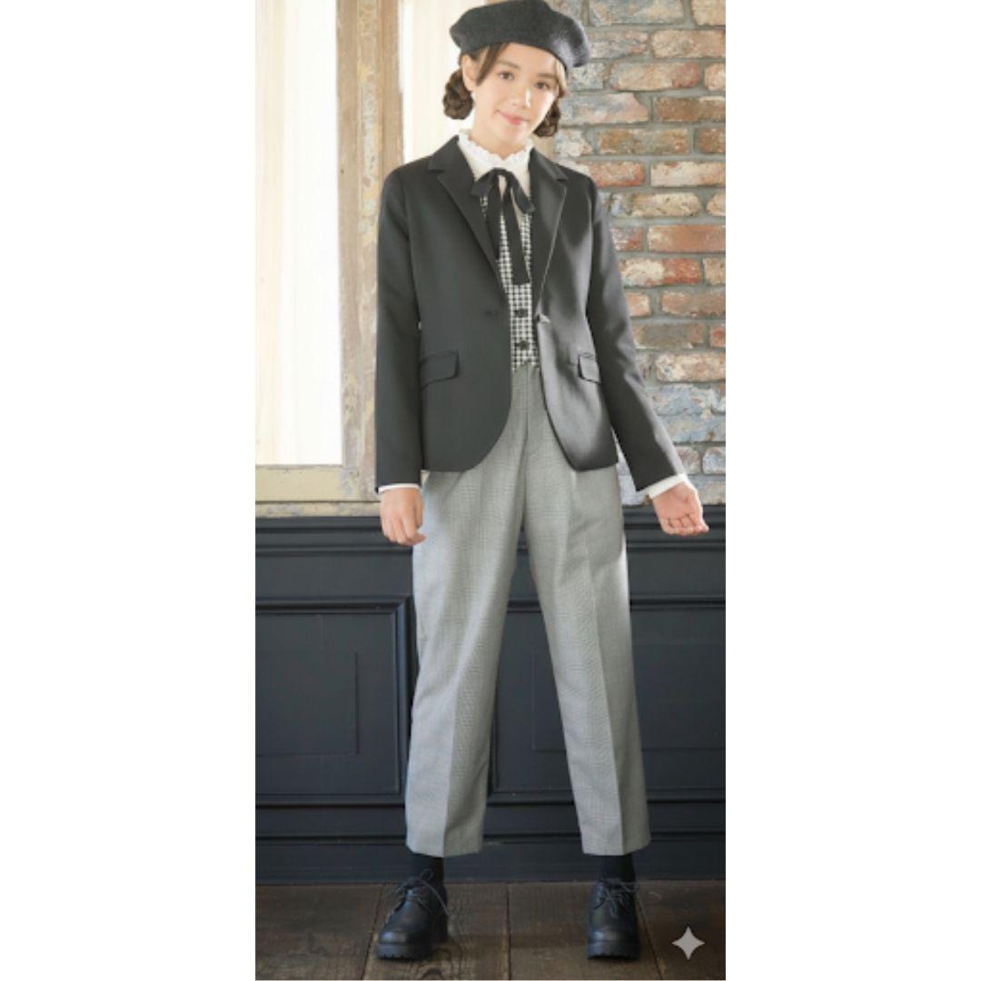 未使用級 arisana 卒服 150 女の子パンツスーツ フォーマル 5点