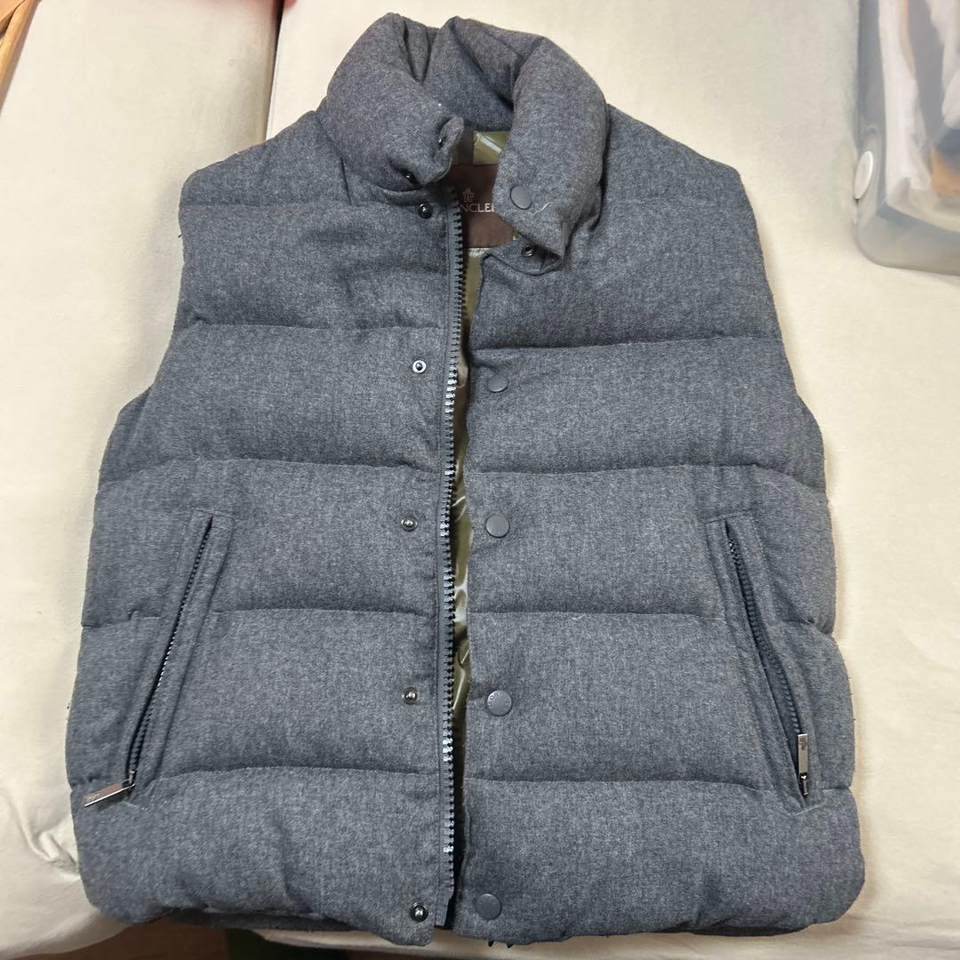 MONCLER グレー ダウンベスト サイズ0 別注　レア