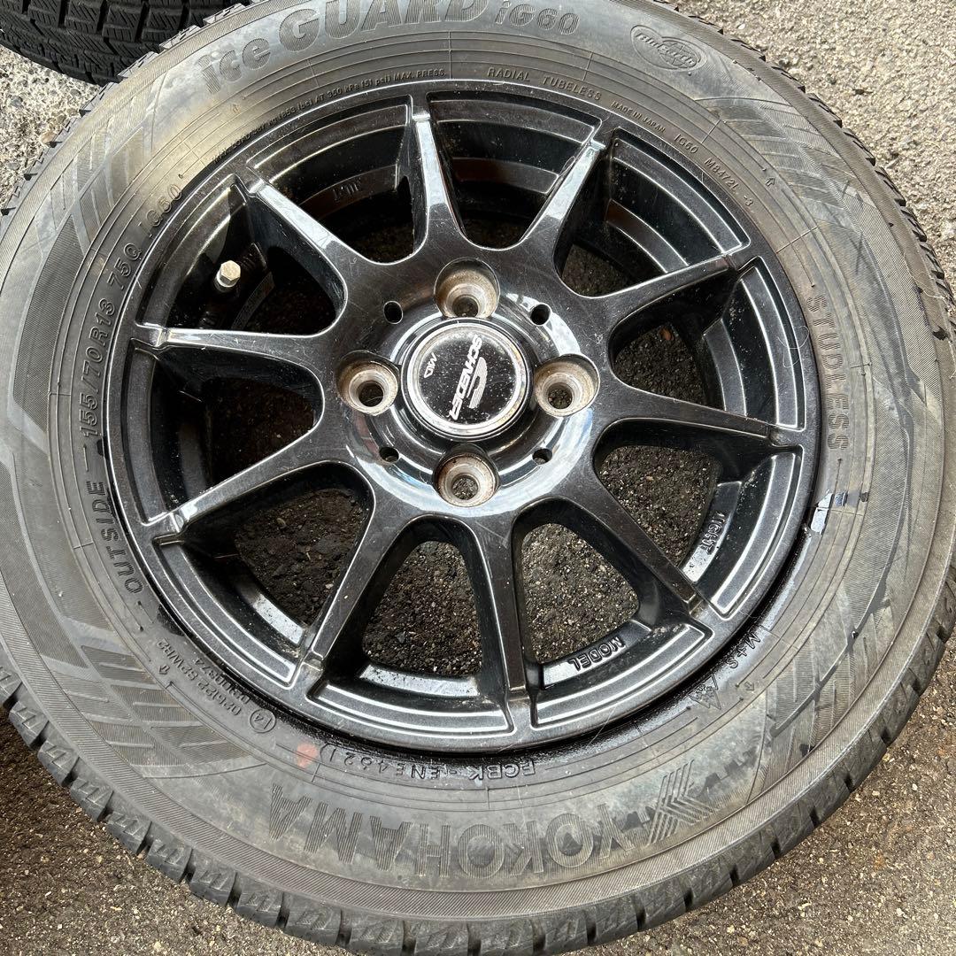 ⭐︎新春セール⭐︎ヨコハマ　スタッドレスiG60 4本　155/70R13 21年製