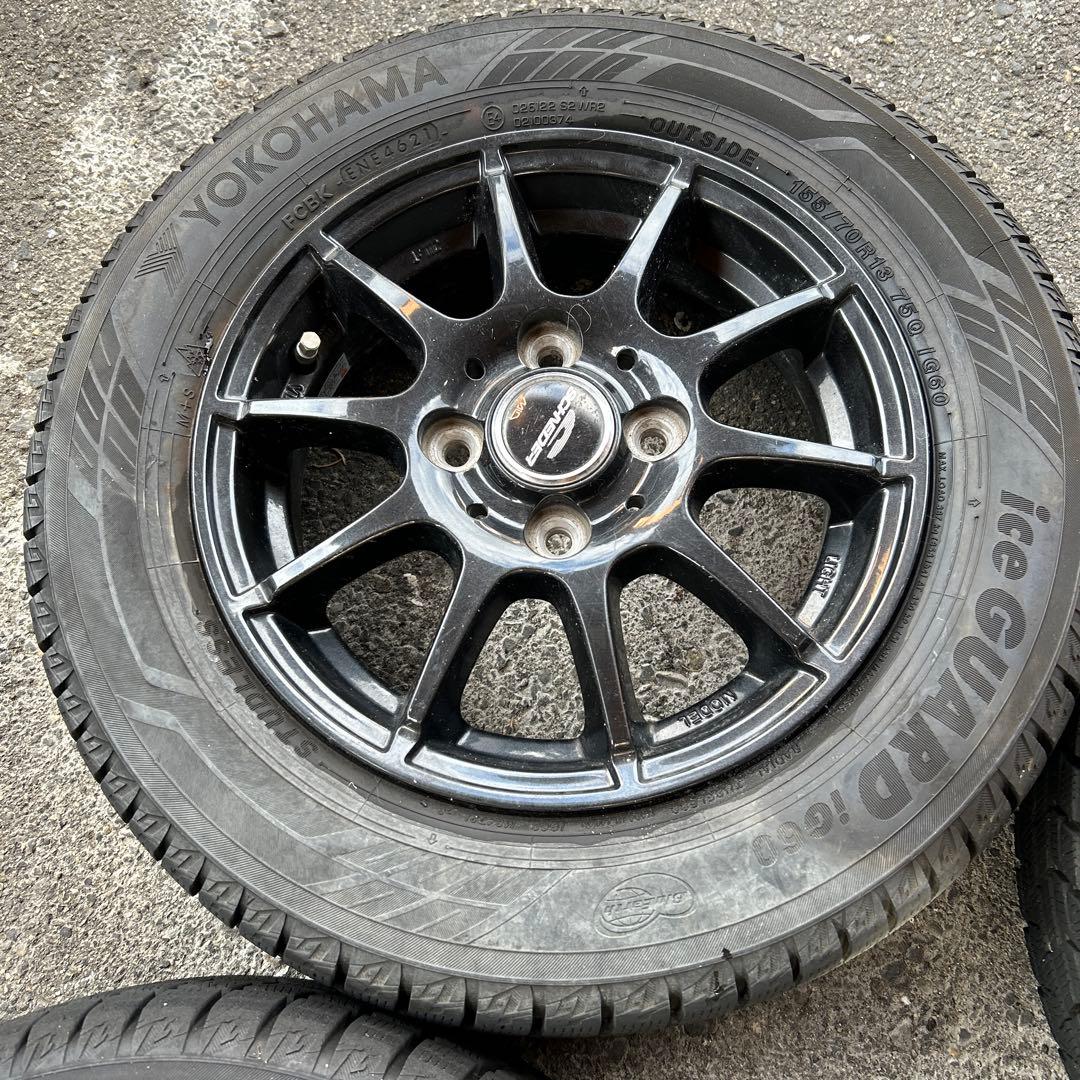 ⭐︎新春セール⭐︎ヨコハマ　スタッドレスiG60 4本　155/70R13 21年製