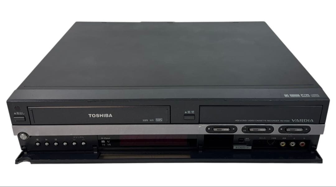 東芝 ダビング機能付 HDD内蔵 VHS一体型DVDレコーダー RD-W300