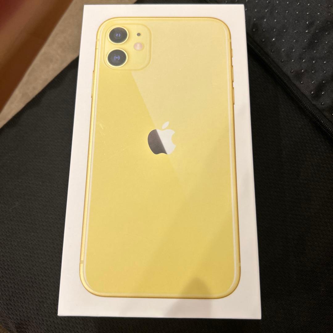 SIMフリー iPhone 11 64GB イエロー 容量100％　ケーブル2本