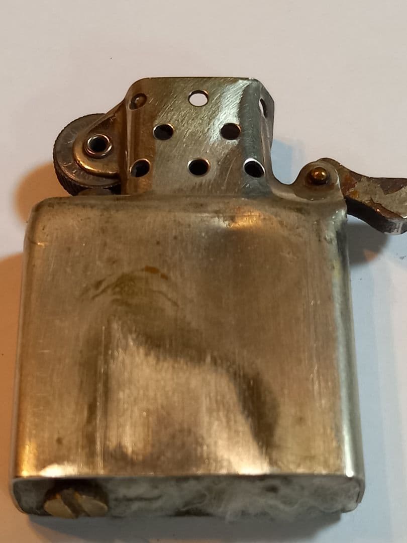ZIPPO スターリングシルバー950 彫金 インサイドユニット希少 動作正常