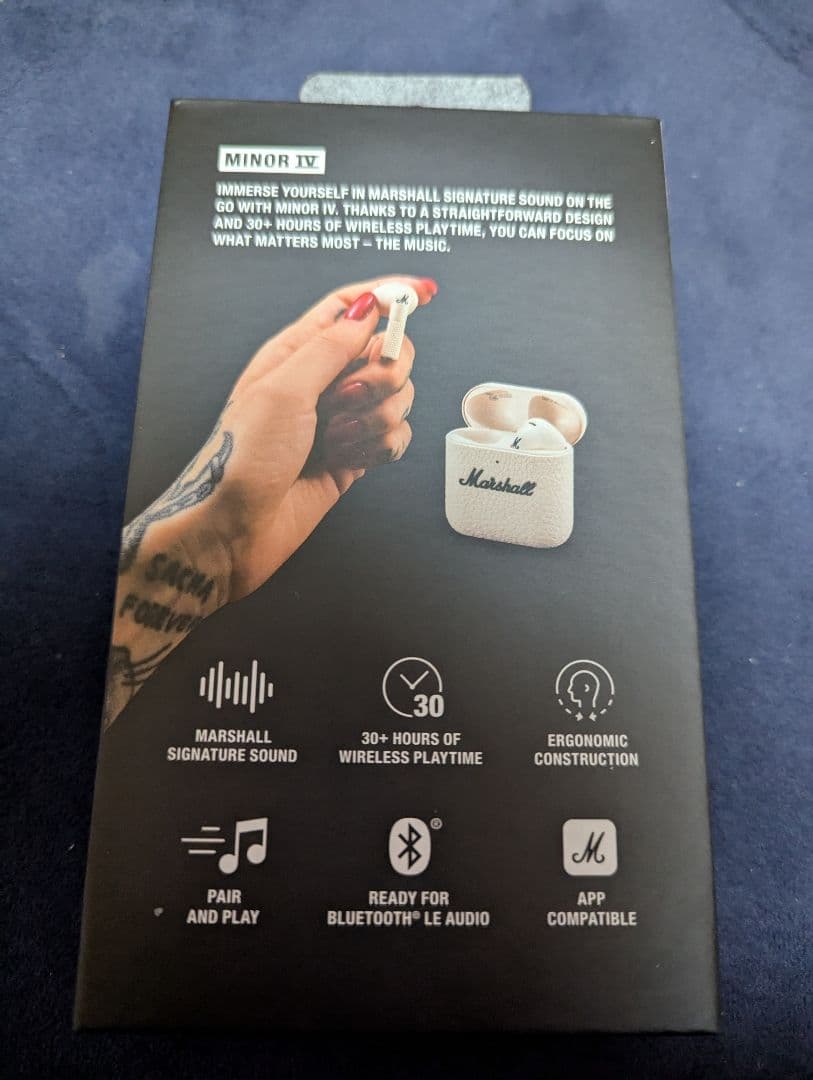 Marshall Minor IV ワイヤレスイヤフォン ホワイト
