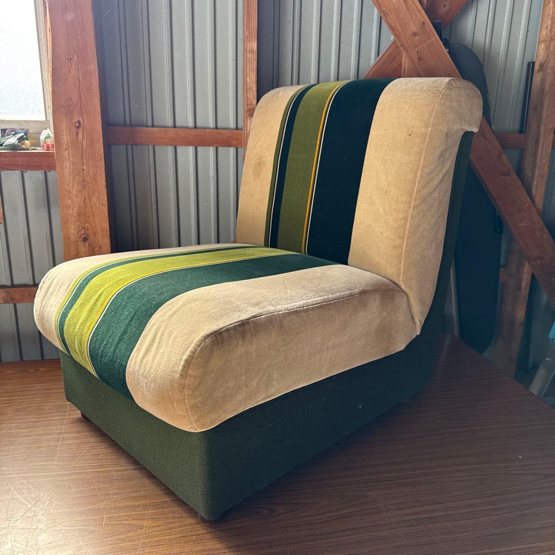 ビンテージ　70年代　時代　一人掛け　ソファ　ミッドセンチュリー