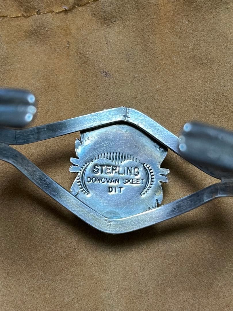 インディアンジュエリーバングル　ターコイズ　スターリングシルバー