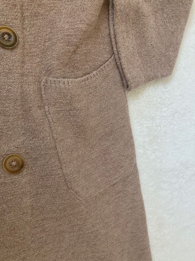 45R ウールアルパカ縮絨Pコート