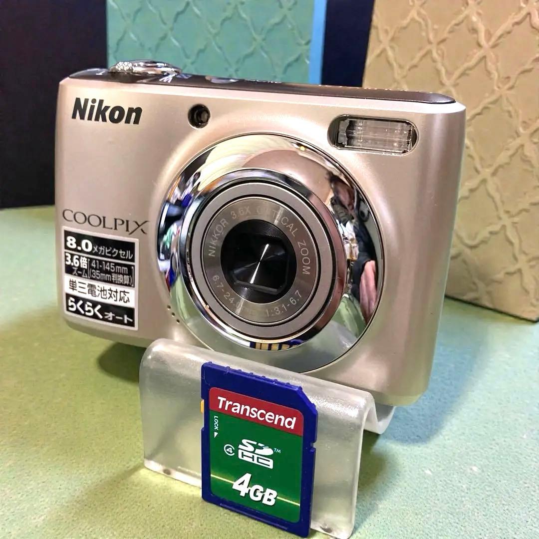 [美品 乾電池駆動] Nikon(ニコン)クールピクス L21 シルバー