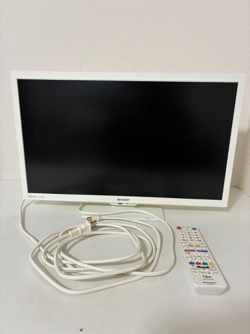 SHARP 22V 液晶テレビ 2T-C22DE ［白くて綺麗］美品です！！
