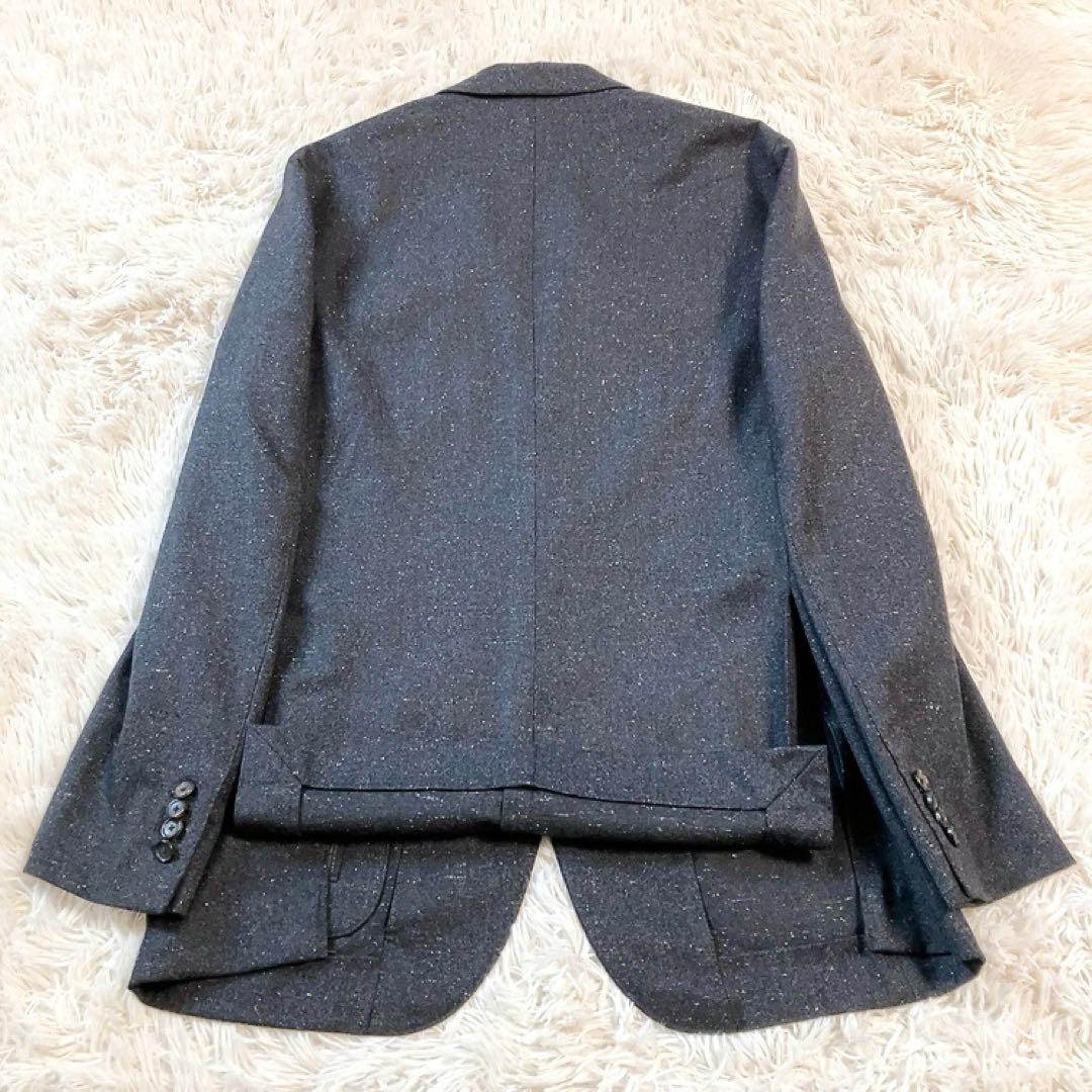 【超美品・伊生地】EDIFICE　スーツ　CERRUTI　46　春夏秋　シルク