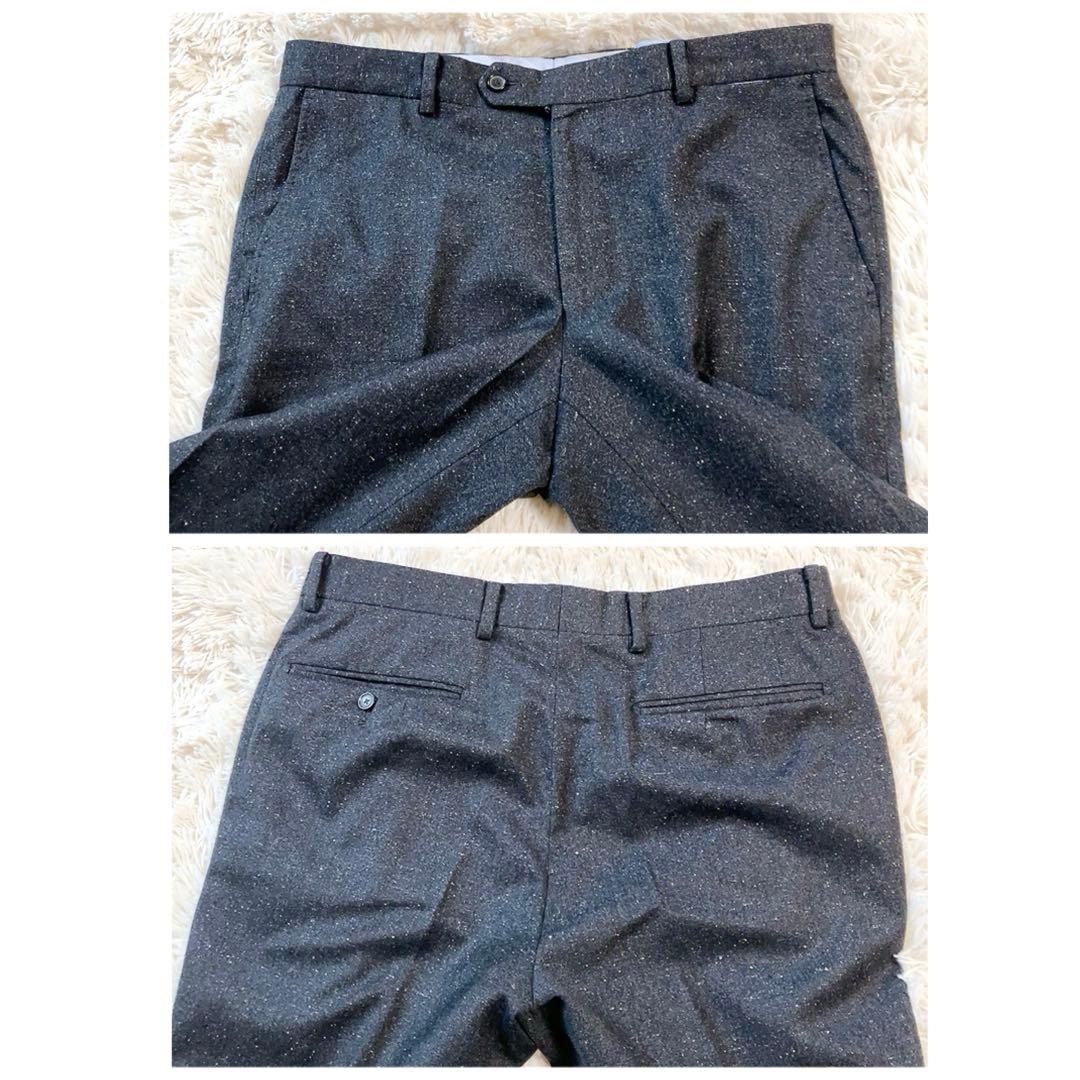 【超美品・伊生地】EDIFICE　スーツ　CERRUTI　46　春夏秋　シルク