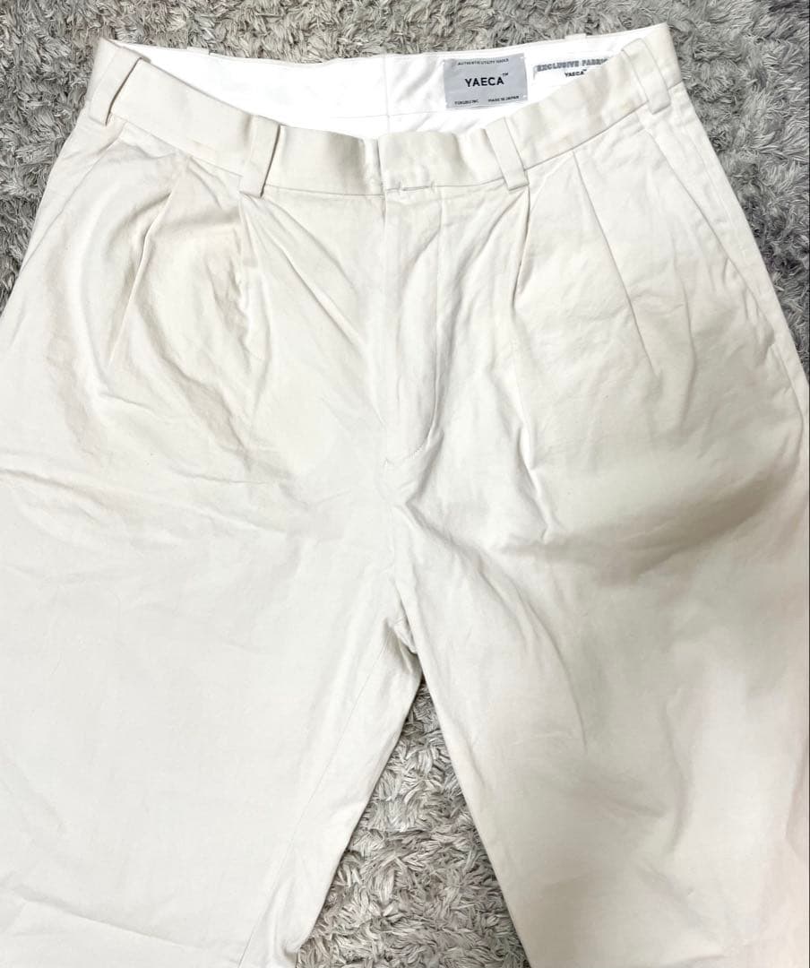 YAECA CHINO TROUSERS 2TUCK STRAIGHTパンツ