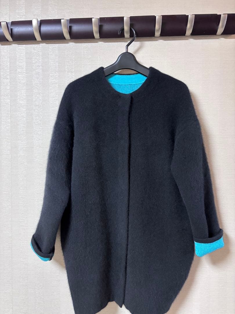 ＊美品＊エレンディーク　CNラクーンミックスダブルカーディガン