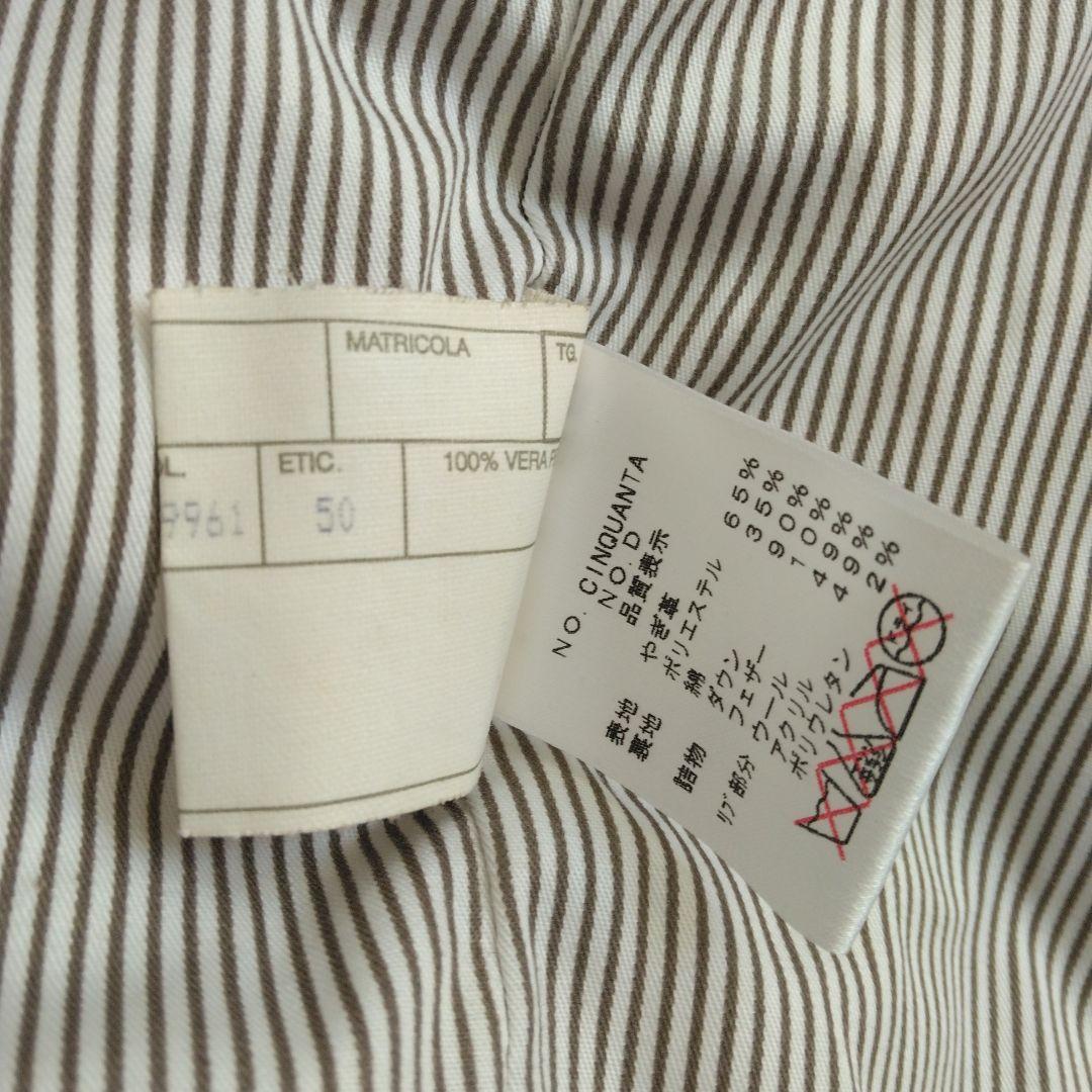 美品　 cinquanta ヤギ革　ダウン90 チンクアンタ スエード　ベスト