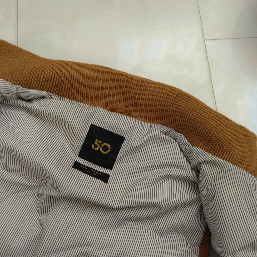 美品　 cinquanta ヤギ革　ダウン90 チンクアンタ スエード　ベスト